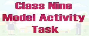 class nine model activity task