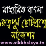 important bengali question for madhyamik
