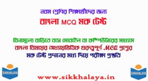 class nine bengali mcq mock test