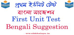 first unit test bengali suggestion