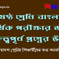 class-six-bengali-final-exam-important-question-answers