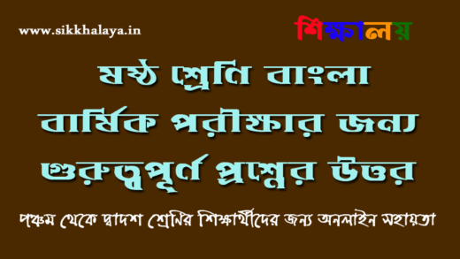 class-six-bengali-final-exam-important-question-answers