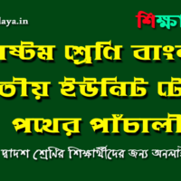 pother-pachali-class-eight-third-unit-test-bengali-question-answers